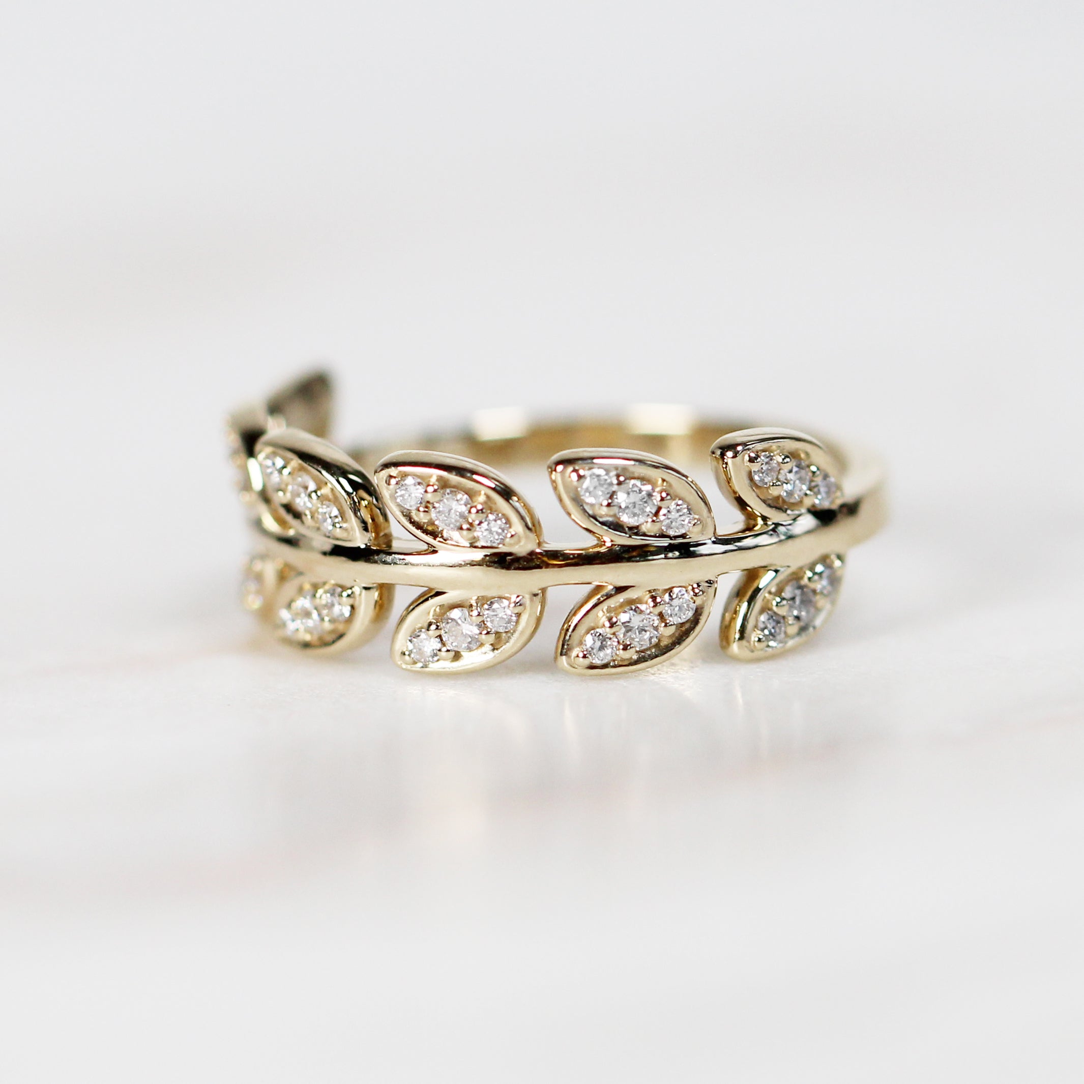 Leaf Design Silver Ring | Trendy Silver Ring - Rings - FOLKWAYS